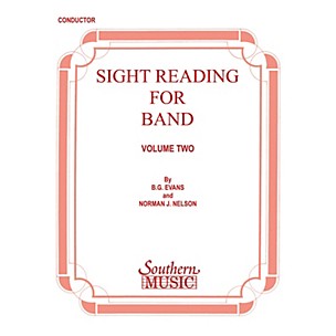 Southern Sight Reading for Band, Book 2 (Bb Tenor Saxophone) Concert Band Level 2 Composed by Billy Evans