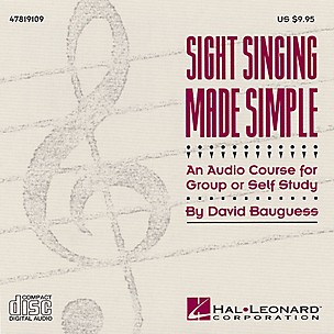 Hal Leonard Sight Singing Made Simple (Resource) CD composed by David Bauguess