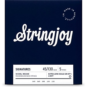 Stringjoy Signatures 5 String Extra Long Scale Nickel Wound Bass Guitar Strings