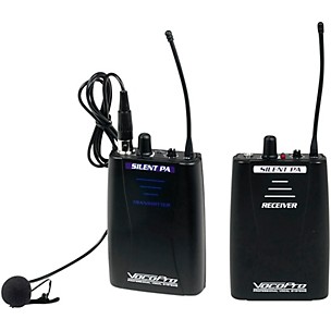 VocoPro SilentPA-PORTABLE 16-Channel UHF Wireless Audio Broadcast System (Bodypack Transmitter & Bodypack Receiver), 900-927.2mHz