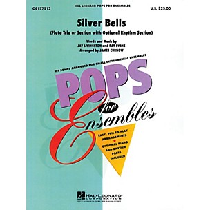 Hal Leonard Silver Bells (Flute Trio or Ensemble (opt. rhythm section)) Concert Band Level 2.5 by James Curnow