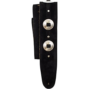 Perri's Silver Conchos Suede Guitar Strap