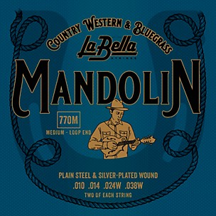 LaBella Silver-Plated Mandolin Strings - Medium (10-38)