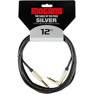 Mogami Silver Right Angle Instrument Cable -