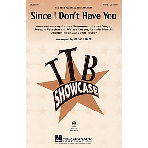 Hal Leonard Since I Don't Have You ShowTrax CD by The Skyliners Arranged by Mac Huff