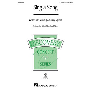 Hal Leonard Sing a Song (Discovery Level 2) VoiceTrax CD Composed by Audrey Snyder