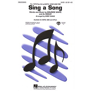 Hal Leonard Sing a Song ShowTrax CD by Wind & Fire Earth Arranged by Kirby Shaw