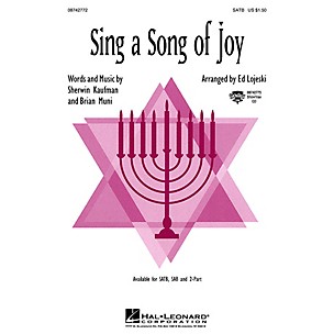 Hal Leonard Sing a Song of Joy 2-Part Arranged by Ed Lojeski