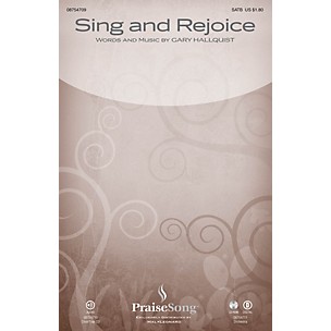PraiseSong Sing and Rejoice CHOIRTRAX CD Composed by Gary Hallquist