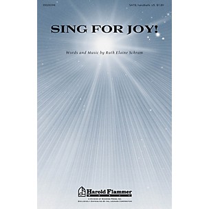 Shawnee Press Sing for Joy! SATB, OPT. ORGAN CHIMES OR HB composed by Ruth Elaine Schram