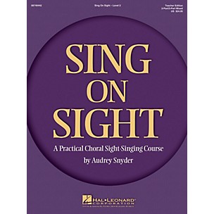 Hal Leonard Sing on Sight - A Practical Sight-Singing Course (Volume 2) 2/3 Part Mixed Teacher Edition