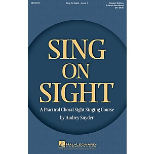 Hal Leonard Sing on Sight (A Practical Choral Sight-Singing Course) Accompaniment CD