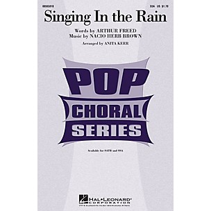 Hal Leonard Singing in the Rain SSA arranged by Anita Kerr