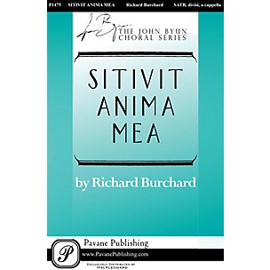 PAVANE Sitivit anima mea SATB DV A Cappella composed by Richard Burchard