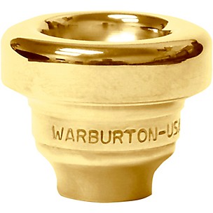 Warburton Size 1 Series Trumpet and Cornet Mouthpiece Top in Gold