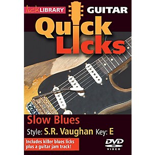 Licklibrary Slow Blues - Quick Licks (Style: Stevie Ray Vaughan; Key: E) Lick Library Series DVD by Jamie Humphries