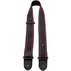 Perri's Soft Glove Red Stitching Guitar Strap