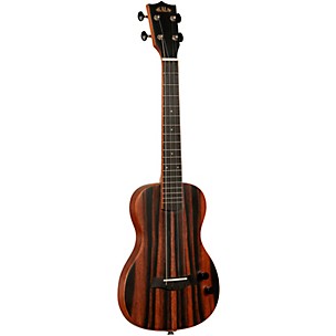 Kala Solid Body Striped Ebony Tenor Acoustic-Electric Ukulele