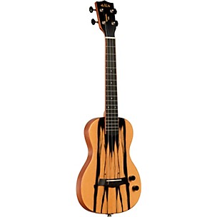 Kala Solid Body White Ebony Tenor Acoustic-Electric Ukulele