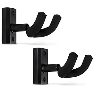 Proline Solid Wood Guitar Hanger - Black, 2-Pack