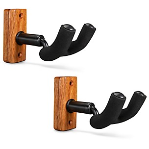 Proline Solid Wood Guitar Wall Hanger - Mahogany 2-Pack