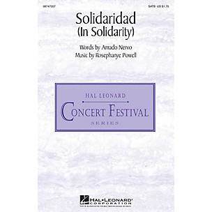 Hal Leonard Solidaridad (In Solidarity) SATB composed by Rosephanye Powell