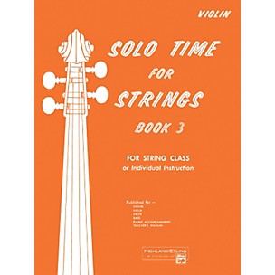 Alfred Solo Time for Strings Book 3 Violin