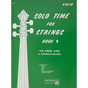 Alfred Solo Time for Strings Book 4 Violin