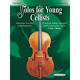Alfred Solos for Young Cellists Cello Part and Piano Accompaniment Volume 2 Book