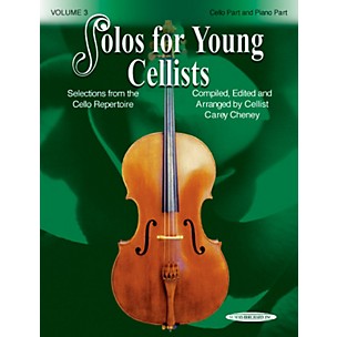 Alfred Solos for Young Cellists Cello Part and Piano Accompaniment Volume 3 Book