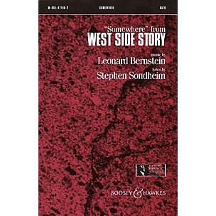 Leonard Bernstein Music Somewhere (from West Side Story) (SATB) SATB Arranged by William Stickles