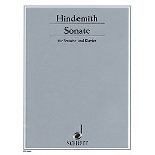 Schott Sonata (1939) (Viola and Piano) Schott Series