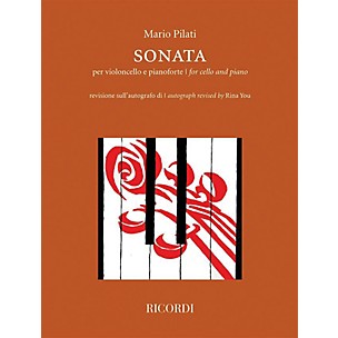 Ricordi Sonata for Cello and Piano by Mario Pilati