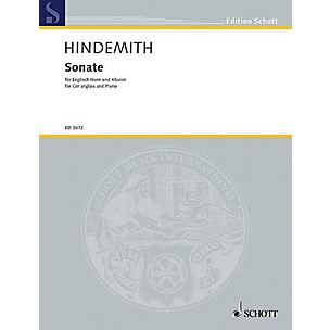 Schott Sonata for English Horn and Piano (English Horn and Piano) Schott Series