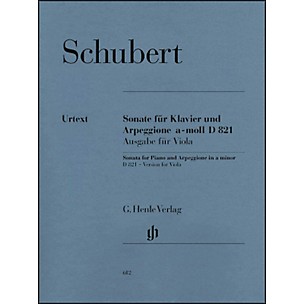 G. Henle Verlag Sonata for Piano and Arpeggione A minor D 821 (Op. Posth.) By Schubert