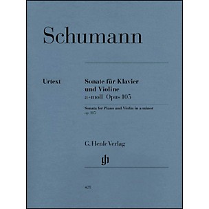 G. Henle Verlag Sonata for Piano and Violin in A Minor Op. 105 By Schumann