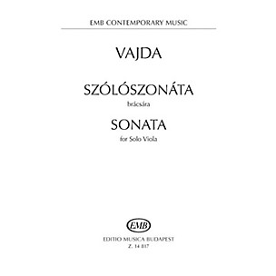 Editio Musica Budapest Sonata for Solo Viola EMB Series Softcover