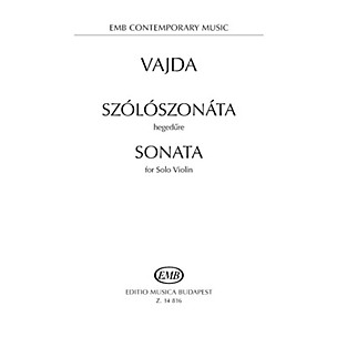 Editio Musica Budapest Sonata for Solo Violin EMB Series Softcover