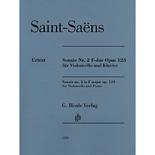 G. Henle Verlag Sonata for Violoncello and Piano No. 2 in F Major, Op. 123 Henle Music Folios Series Softcover