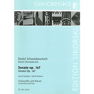 SIKORSKI Sonata for Violoncello and Piano String Series