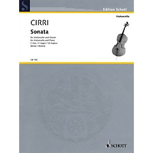 Schott Sonata in C Major (Violoncello and Piano) String Series Softcover