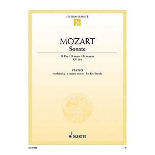 Schott Sonata in D Major, KV 381 Schott Series