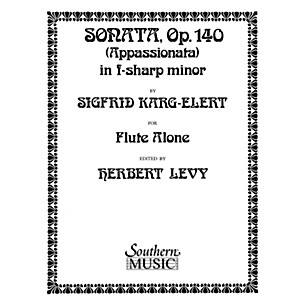 Southern Sonata in F Sharp Minor, Op. 140 (Unaccompanied Flute) Southern Music Series Arranged by Herbert Levy