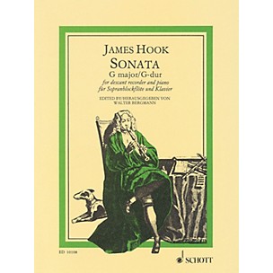 Schott Sonata in G Major Schott Series Softcover  by James Hook Arranged by Walter Bergmann