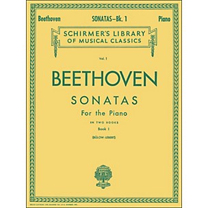 G. Schirmer Sonatas for Piano Book 1 By Beethoven