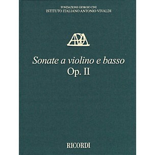 Ricordi Sonate a violino e basso, Op. II - Critical Edition of the Works of Antonio Vivaldi Hardcover