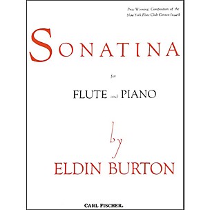 Carl Fischer Sonatina For Flute and Piano