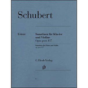 G. Henle Verlag Sonatinas for Piano And Violin Opus Post 137 By Schubert