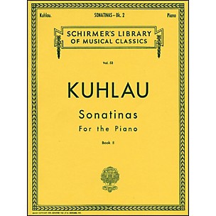 G. Schirmer Sonatinas for The Piano Book 2 By Kuhlau