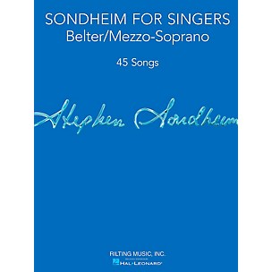 Hal Leonard Sondheim For Singers - Belter/Mezzo-Soprano